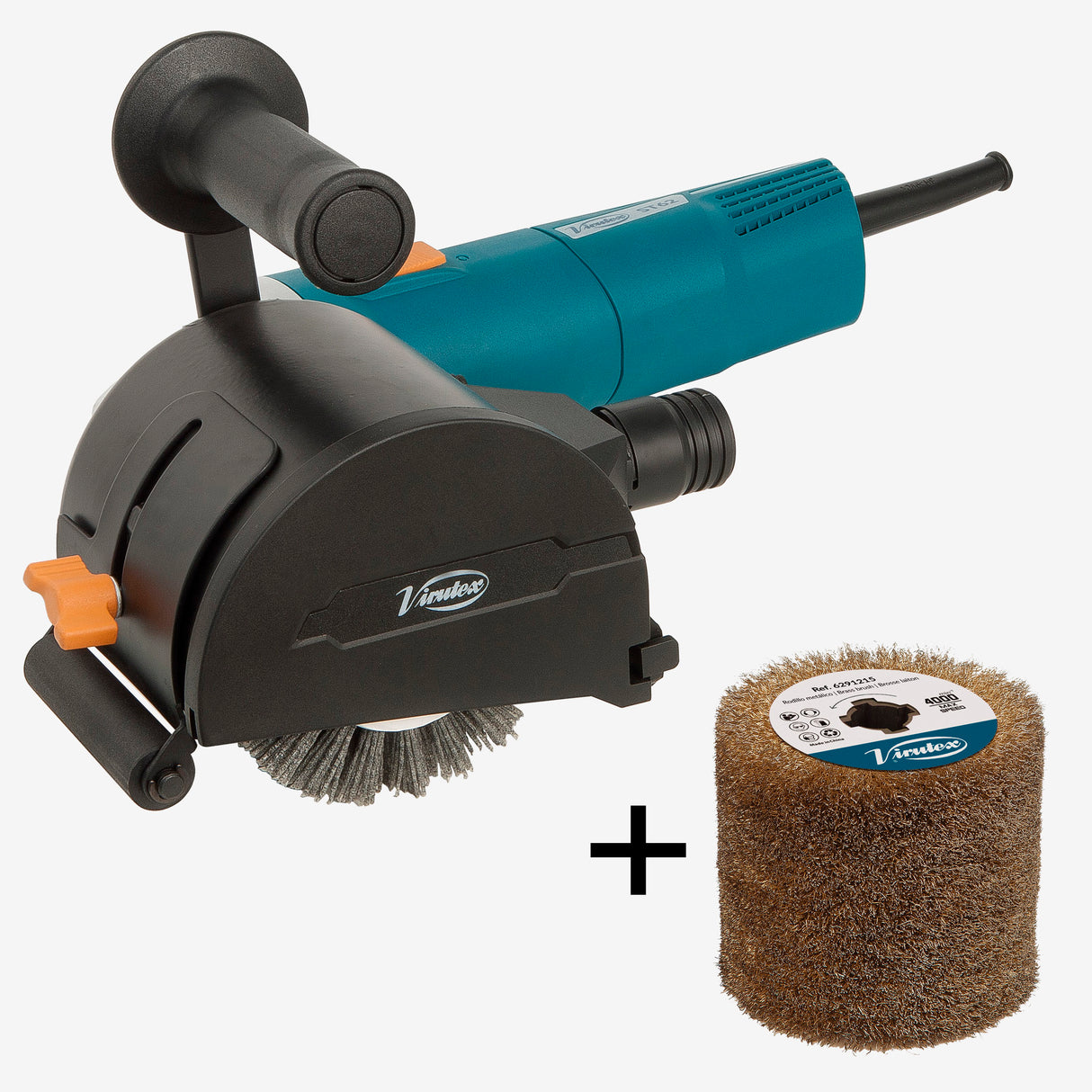 Set ST62 Brush Sander For Curved Surfaces (120V) + Metal Brush